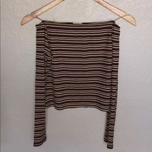 Off the Shoulder Striped Top
